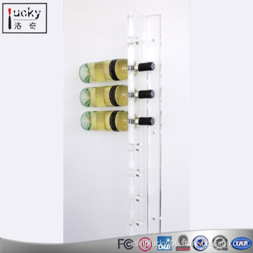 Plastic / Acrylic Wine Shelf, Acrylic Wine Bottle Holder